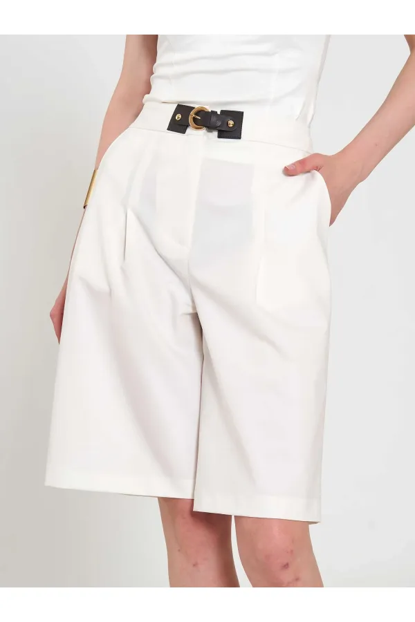 010880 Stella Bermuda Shorts with Buckle