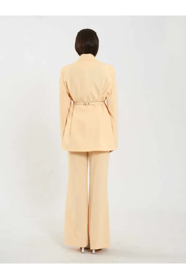 131060 Kemer Detaylı Oversize Ceket