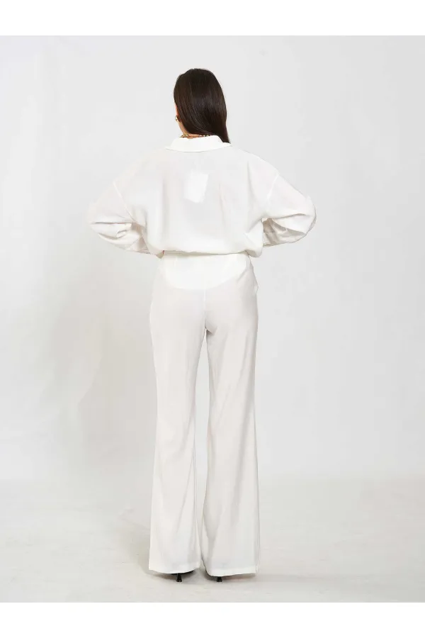 031651 Düz Kemer Pantolon