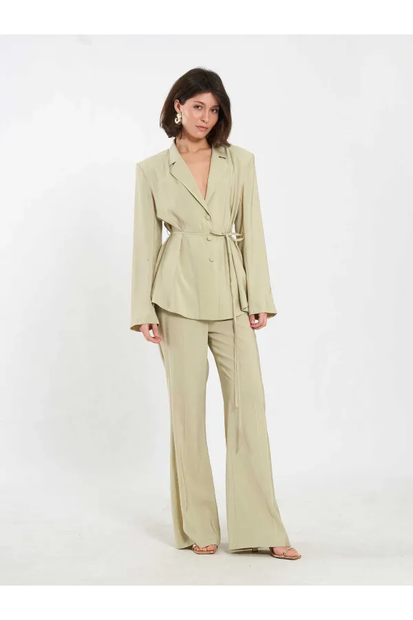 Pantalon à ceinture droite 031663