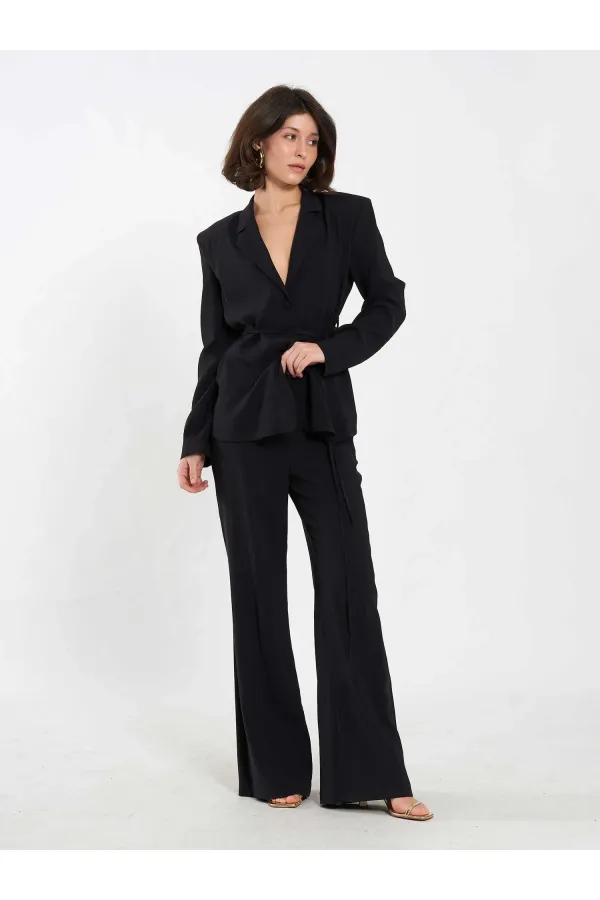 Pantalon à ceinture droite 031663