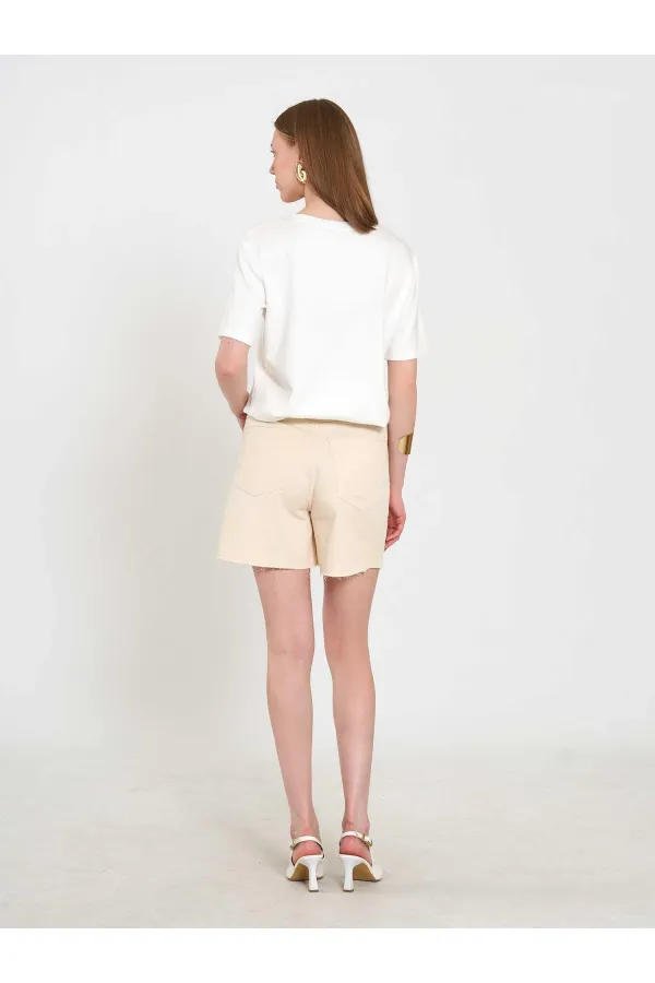 010877 Denim Mini Shorts