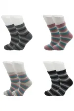 Chaussettes d'hiver épaisses en laine d'agneau pour femme, lot de 4