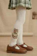 Kız Çoçuk Pamuklu Külotlu Çorap Desenli