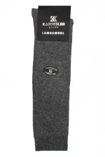 Men's Knee-High Lambswool Thermal Wool Winter Terry Thick Multicolored Socks, 4-Pack