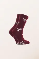 Chaussettes courtes en coton à motifs pour femmes, multicolores, lot de 4