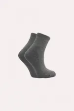 Kadın Pamuklu Yarım Konç Tenis Kolej Taban Altı Havlu Çorap Çok Renkli 5'Li Paket