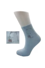 Chaussettes en coton à strass colorés pour femmes, lot de 6