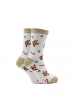 Christmas/New Year's Patterned Ankle Socks, Colorful, 6-Pack