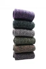 Men's Winter Ankle Socks, Multicolored, 6-Pack