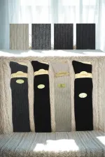 Chaussettes hautes en laine multicolores pour femmes, lot de 4