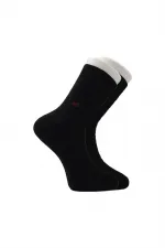 Men's Terry Cotton Patterned Thick Winter Ankle Socks, Multicolored, Thermal, 4-Pack