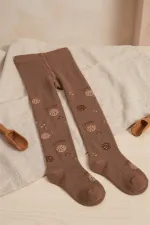 Kız Çoçuk Pamuklu Külotlu Çorap Desenli