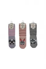 Çoçuk Çok Desenli Soket Çorap Renkli 6'Lı Paket