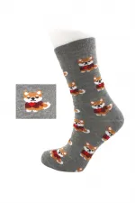 Chaussettes courtes en coton à motifs de chiens colorés pour femmes, lot de 4