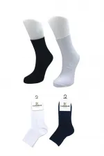 Unisex Multicolored Tennis College Cotton Socks, 4-Pack