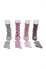 Chaussettes courtes pour enfants à motifs variés, colorées, lot de 4