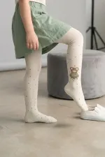 Kız Çoçuk Pamuklu Külotlu Çorap Desenli