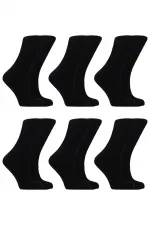 Chaussettes en bambou pour femmes diabétiques, non compressives, noires, lot de 6