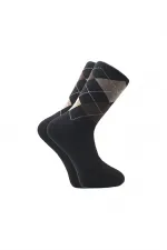 Men's Terry Cloth Diabetic Cotton Winter Thick Socks, Multicolored Thermal, 4-Pack