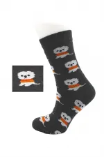 Chaussettes courtes en coton à motifs de chiens colorés pour femmes, lot de 4