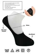 Men's Bamboo Ballet Flats Assorted Colorful Socks Seamless Invisible Non-Slip Silicone Heel 4-Pack