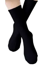 Unisex Tennis College Socks Black 3-Pack