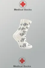 Kadın Diyabetik Lastiksiz Şeker Çorabı Sıkmayan Pamuklu Soket Çorap Renkli 4'Lü Paket