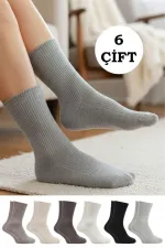 Chaussettes d'hiver épaisses en laine d'agneau pour femme, lot de 6