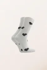 Chaussettes courtes en coton à motifs pour femmes, multicolores, lot de 4
