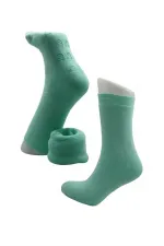 Chaussettes d'hiver épaisses et colorées en coton éponge imprimé silicone pour femme, lot de 4