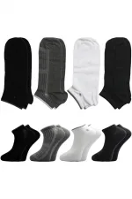 Men's Colorful Cotton Ankle Socks, 4-Pack