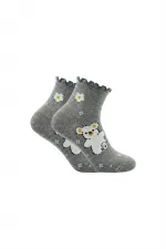 Chaussettes courtes en coton pour femme, à motifs, colorées, lot de 3