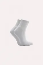 Kadın Pamuklu Yarım Konç Tenis Kolej Taban Altı Havlu Çorap Çok Renkli 5'Li Paket