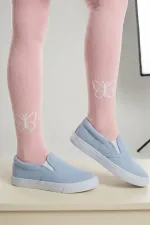 Kız Çoçuk Pamuklu Külotlu Çorap Desenli