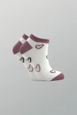 Kadın Pamuklu Patik Çorap Renkli 3'Lü Paket