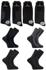 Erkek Havlu Pamuklu Kışlık Soket Çorap Çok Renkli Termal 4'Lü Paket