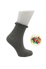Chaussettes courtes colorées en coton pour femme, ornées de perles, lot de 4