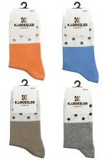 Chaussettes en coton à motifs colorés pour femmes, lot de 4