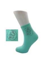 Chaussettes en coton à strass colorés pour femmes, lot de 6