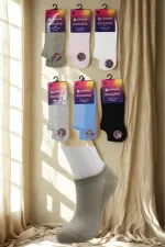 Kadın Patik Asorti Çok Renkli Çorap Dikişsiz 6'Lı Paket