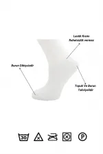 Chaussettes invisibles blanches pour baskets, lot de 8