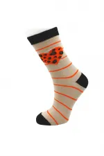 Chaussettes courtes en coton à rayures et cœurs colorés pour femmes, lot de 4