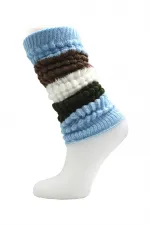 Leggings et chaussettes hautes colorées d'hiver pour femmes