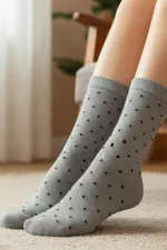 Chaussettes courtes en coton pour femmes, multicolores, lot de 10