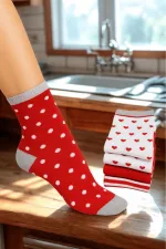 Çoçuk Çok Desenli Soket Çorap Renkli 4'Lü Paket