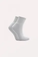 Kadın Pamuklu Yarım Konç Tenis Kolej Taban Altı Havlu Çorap Çok Renkli 4'Lü Paket