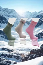 Çoçuk Renkli Soket Çorap 3'Lü Paket