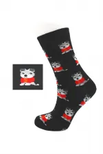 Chaussettes courtes en coton à motifs de chiens colorés pour femmes, lot de 4