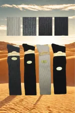 Chaussettes hautes en laine multicolores pour femmes, lot de 4